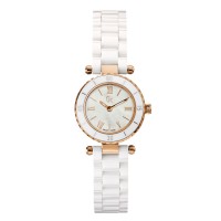 GC GUESS COLLECTION PINK GOLD WHITE CERAMIC LADIES WATCH  X70011L1S 